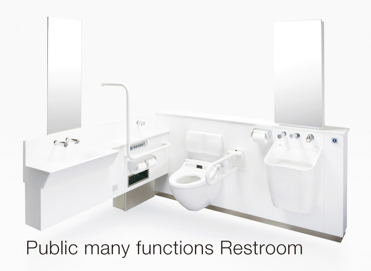 Public many functions Restroom